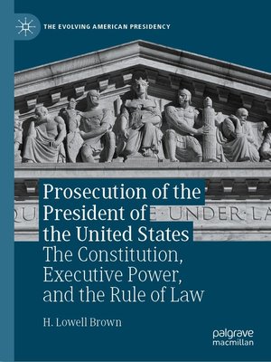cover image of Prosecution of the President of the United States